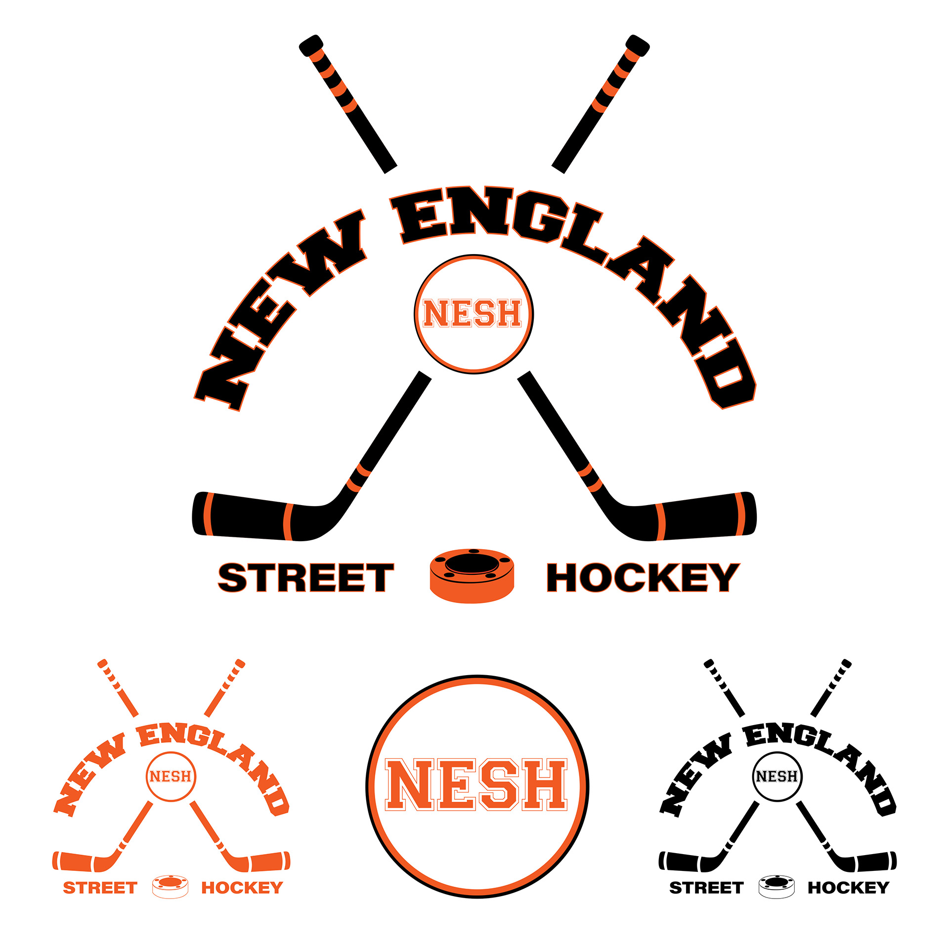 New England Street Hockey logo design